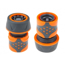 Муфта быстросъемная 3/4" с автостоп. STARTUL GARDEN (ST6016-4-3/4) (soft touch, двухкомпонентная)