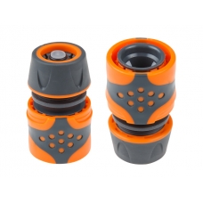 Муфта быстросъемная 1/2"(5/8") с автостоп. STARTUL GARDEN (ST6016-2-1/2) (soft touch, двухкомпонентная)