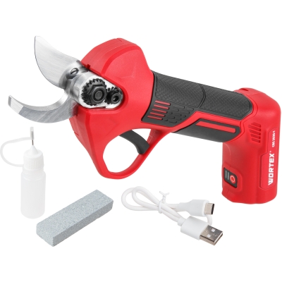 Аккум. секатор WORTEX CBS 2030-1 в кор. БЕСЩЕТ., 7.2 В, ветки до 25 мм