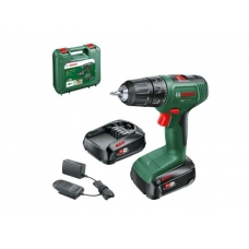 Аккум. дрель-шуруповерт BOSCH EasyDrill 18V-40 в кейсе (18.0 В, 2 акк., 1.5 А/ч, 2 скор., 40 Нм, шурупы до 23 мм)