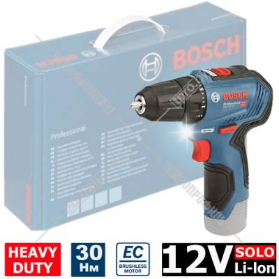 Дрель-шуруповерт аккумуляторная GSR 12V-30 Professional BOSCH (06019G9002)