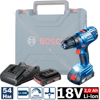 Дрель-шуруповерт аккумуляторная GSR 180-LI Professional BOSCH (06019F8109)