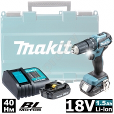 Дрель-шуруповерт ударная аккумуляторная DHP483SYE (DHP 483 SYE) MAKITA