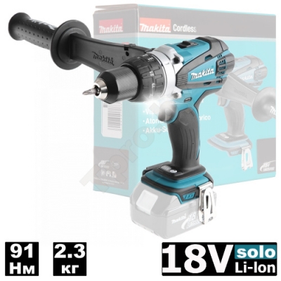 Дрель-шуруповерт аккумуляторная DDF458Z (DDF 458 Z) MAKITA