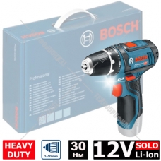 Дрель-шуруповерт аккумуляторная GSR 12V-15 Professional BOSCH (0601868101)