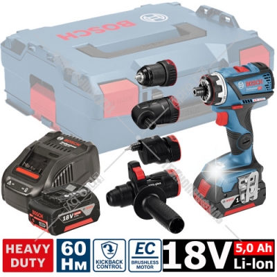 Дрель-шуруповерт аккумуляторная GSR 18V-60 FC Professional BOSCH (06019G7100)