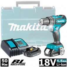 Дрель-шуруповерт ударная аккумуляторная DHP485SYE (DHP 485 SYE) MAKITA