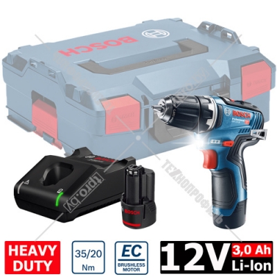 Дрель-шуруповерт аккумуляторная GSR 12V-35 Professional BOSCH (06019H8002)