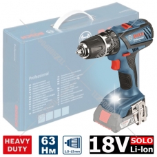 Дрель-шуруповерт ударная аккумуляторная GSB 18-2-LI Plus Professional BOSCH (06019E7102)