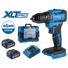 Аккум. дрель-шуруповерт BULL SR 1804 R-series Xcase XLTpro БЕСЩЕТ., Импульс., 18 В, 50 Н*м, 2х4 А*ч