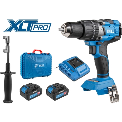 Аккум. дрель-шуруповерт BULL SR 1805 в чем. XLTpro, 2х4 А*ч, БЕСЩЕТ., 18 В, 120 Н*м, БЗП(мет.) 13 мм