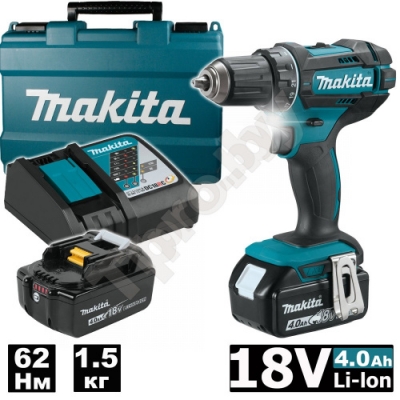 Дрель-шуруповерт аккумуляторная DDF482RME (DDF 482 RME) MAKITA