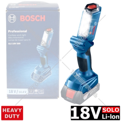 Фонарь аккумуляторный GLI 18V-300 Professional BOSCH (06014A1100)