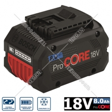 Аккумулятор ProCORE 18 V 8,0 Ah (-1-) Professional BOSCH (1600A016GK)
