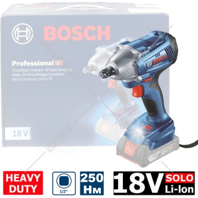 Гайковерт аккумуляторный GDS 250-LI Professional BOSCH (06019G6121)
