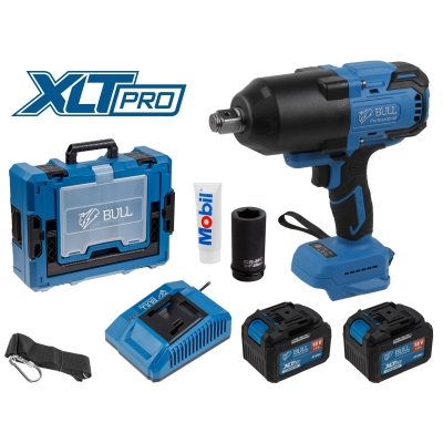 Аккум. ударный гайковерт BULL SC 1810 Xcase, XLTpro, БЕСЩЕТ., 18 В, 1500 Н*м, 3/4", 2х6 А*ч, з/у 6 А