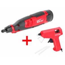 Гравер аккумуляторный WORTEX MG 1213 ELi в кор. + аксессуары + АКЦИЯ ( WORTEX GG 071 (Гравер аккум.WORTEX MG 1213 ELi + клеевой пистолет 0710)