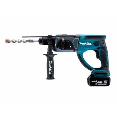 Аккум. перфоратор MAKITA DHR 202 RFE в чем. (18.0 В, 2 акк., 3.0 А/ч Li-Ion, 1.9 Дж, вес 3.5 кг,)
