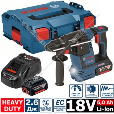 Перфоратор аккумуляторный GBH 18V-26 Professional BOSCH (0611909003)