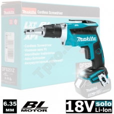 Шуруповерт аккумуляторный DFS251Z (DFS 251 Z) MAKITA