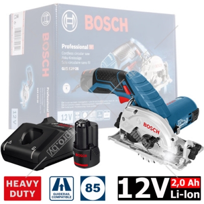 Пила циркулярная аккумуляторная GKS 12V-26 Professional BOSCH (0615990M41)