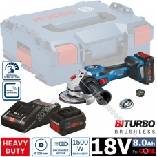 Угловая шлифмашина аккумуляторная GWS 18V-15 SC Professional BOSCH (06019H6101)