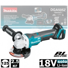Угловая шлифмашина аккумуляторная DGA505Z (DGA 505 Z) MAKITA