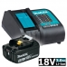 Набор аккумуляторов BL1830B 3.0 Ah (-1-) + зарядное DC18SD MAKITA (191A23-6)