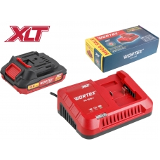 Набор аккумулятор 2 А*ч и зарядное устройство 1х2 А WORTEX ALL1 XLT в кор. SET