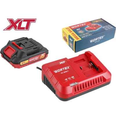 Набор аккумулятор 2 А*ч и зарядное устройство 1х2 А WORTEX ALL1 XLT в кор. SET