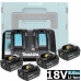 Аккумулятор BL1850B 5.0 Ah (-4-) + зарядное DC18RD MAKITA (199591-7)