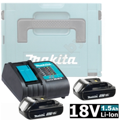 Аккумулятор BL1815 1.5 Ач (-2-) + зарядное DC18SD MAKITA (197143-8)