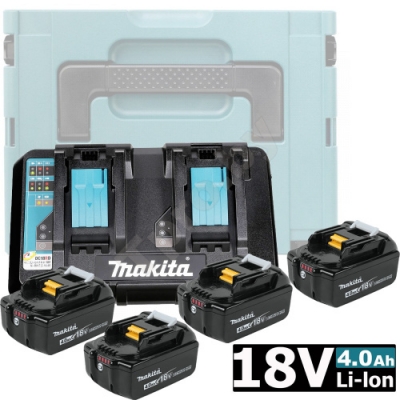 Аккумулятор BL1840B 4.0 Ah (-4-) + зарядное DC18RD MAKITA (198489-5)