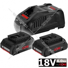 Аккумулятор ProCORE18V 4.0 Ah (-2-) + зарядное GAL 1880 CV BOSCH (1600A016GF)