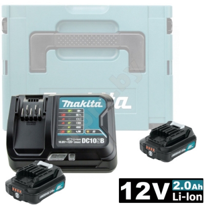 Аккумулятор BL1020B 2.0 Ah (-2-) + зарядное DC10SB MAKITA (197658-5)
