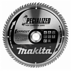 Пильный диск EFFICUT 260x30 мм Z80 (для аккумуляторных пил) MAKITA (B-67240)