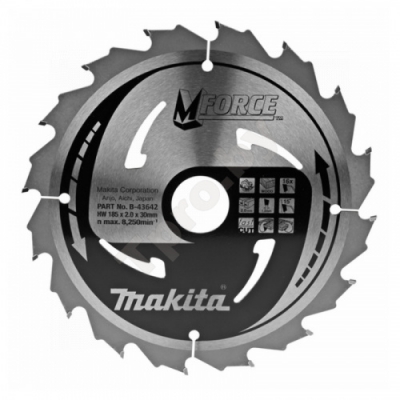 Пильный диск M-FORCE 185x30/20/15.88 мм Z16 MAKITA (B-43642)