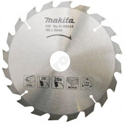 Пильный диск 185x30/20/16 мм Z20 MAKITA (D-09634)