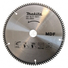 Пильный диск для резки MDF 255x30 мм Z100 MAKITA (D-19071)