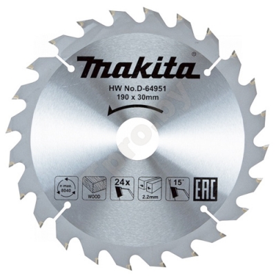 Пильный диск Standard 190x30 мм Z24 MAKITA (D-64951)