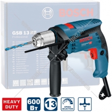 Дрель ударная GSB 13 RE Professional BOSCH (0601217100)