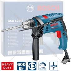 Дрель ударная GSB 13 RE Professional BOSCH (0601217102)