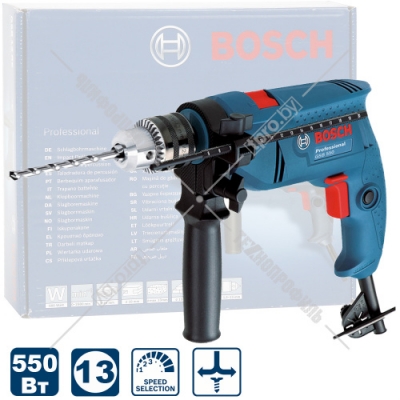 Дрель ударная GSB 550 Professional BOSCH (06011A1003)