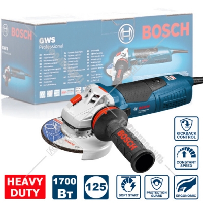 Угловая шлифмашина GWS 17-125 CI Professional BOSCH (060179G002)
