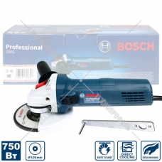 Угловая шлифмашина GWS 750-125 Professional BOSCH (0601394001)