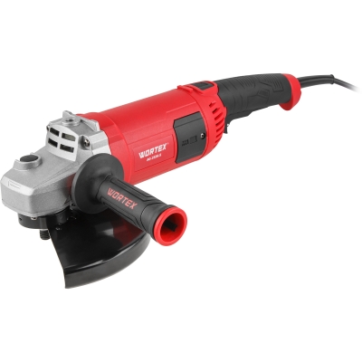 Двуручная углошлифмашина WORTEX AG 2326-5 в кор. 2400 Вт, 230мм, 6500 об/мин, плавн. пуск, поворот.
