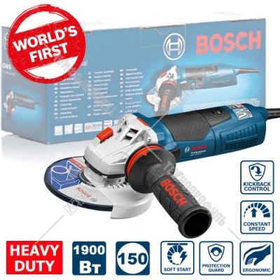 Угловая шлифмашина GWS 19-150 CI Professional BOSCH (060179R002)
