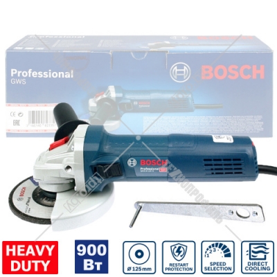 Угловая шлифмашина GWS 9-125 S Professional BOSCH (0601396102)