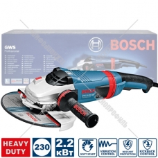 Угловая шлифмашина GWS 22-230 LVI Professional BOSCH (0601891D00)