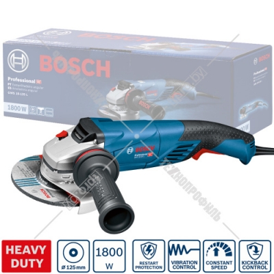 Угловая шлифмашина GWS 18-125 L Professional BOSCH (06017A3000)